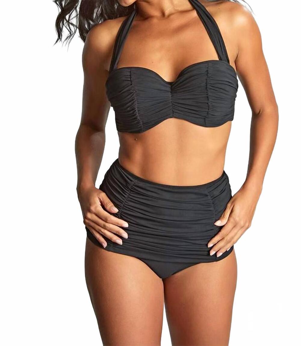 NEW PANACHE margot bandeau bikini in tulle black